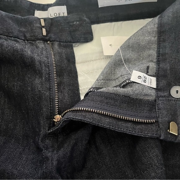 LOFT NWT Dark Wash Shorts Women 28/6 - Picture 5 of 6